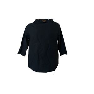 Beautiful OOS ALBUS LUMEN black 100% cotton blouse top shirt tunic Australian de